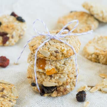healthy granola cookies vegan and crunchy