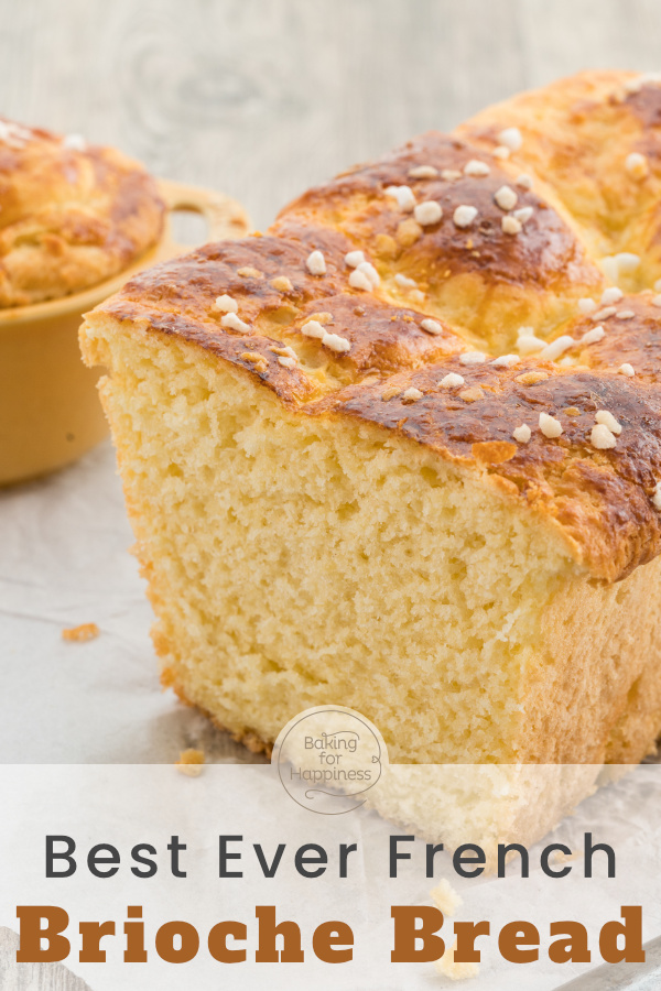 This brioche bread made from buttery yeast dough is an authentic French breakfast classic! Delicious, fluffy and easy to prepare.