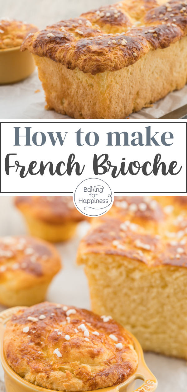 This brioche bread made from buttery yeast dough is an authentic French breakfast classic! Delicious, fluffy and easy to prepare.