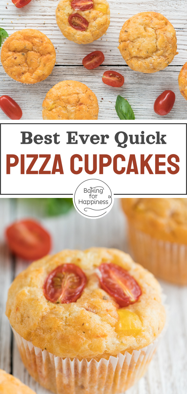 Quick yeastless pizza cupcakes are a great party snack for old and young - they're guaranteed to hit the spot!