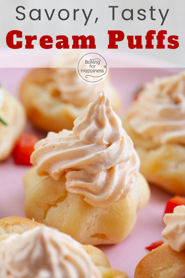 Savory profiteroles are excellent finger food. This spicy cream puff recipe guarantees that your choux pastry will succeed.