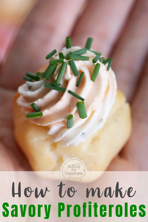 Savory profiteroles are excellent finger food. This spicy cream puff recipe guarantees that your choux pastry will succeed.