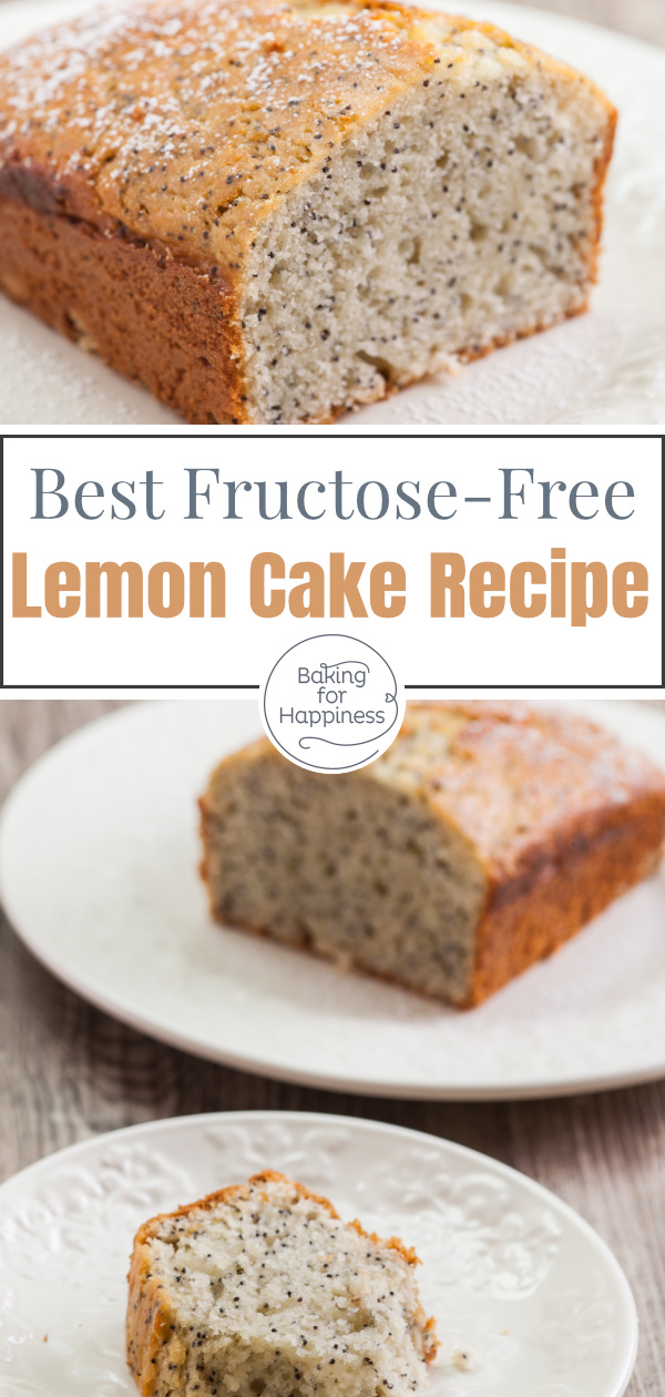 This fructose-free lemon cake requires no white sugar or wheat flour. The coconut oil gives the dough a slight coconut note that matches perfectly with the lemon.