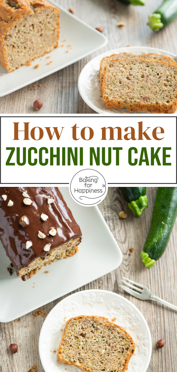 The best zucchini nut cake: Not only is it simply delicious when baked - but the shredded veggies make it super moist.