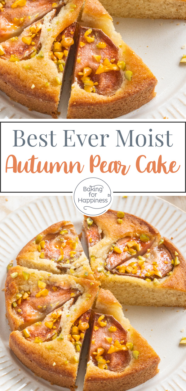 Great quick and super moist pear cake recipe. An absolute classic that will sweeten any gray autumn day - guaranteed!