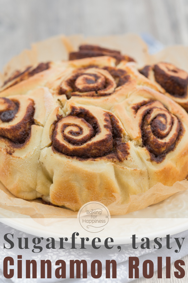 Great recipe for sugarfree cinnamon rolls with cream cheese frosting - incredibly delicious and easy! You will love it.