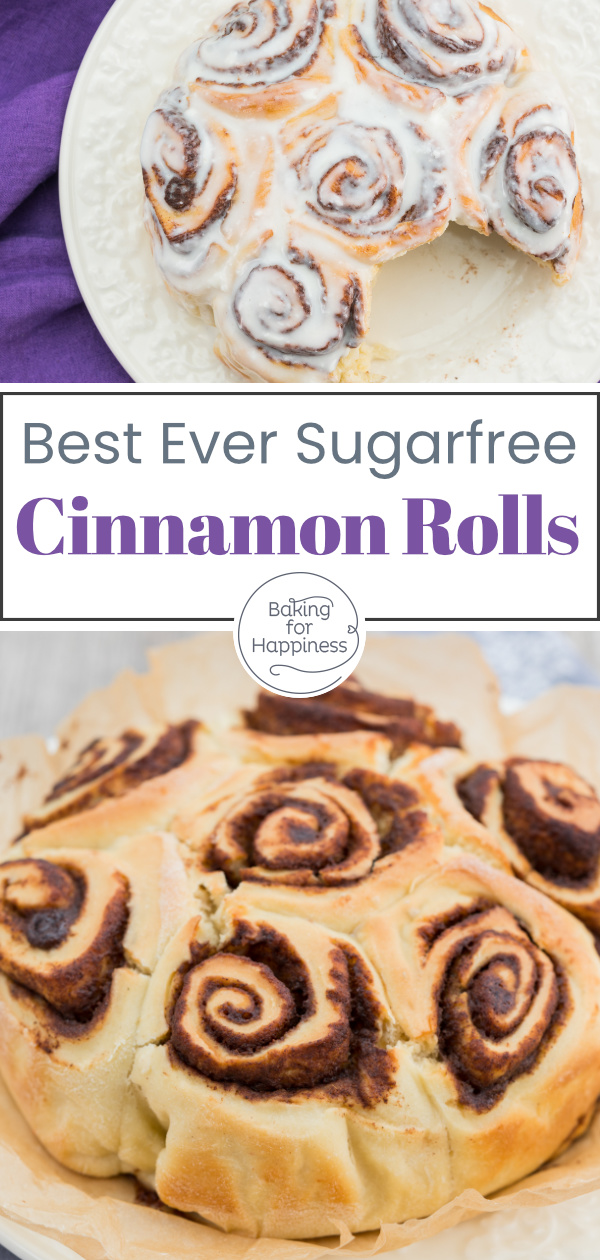 Great recipe for sugarfree cinnamon rolls with cream cheese frosting - incredibly delicious and easy! You will love it.