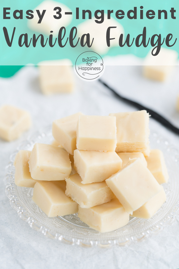 Delicious vanilla fudge can be homemade with three ingredients in just five minutes. A great, tasty last-minute-gift.