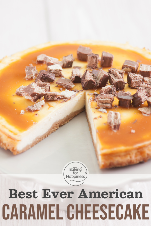 Fancy a creamy caramel cheesecake? This great American cheesecake with great base and topping tastes simply heavenly!