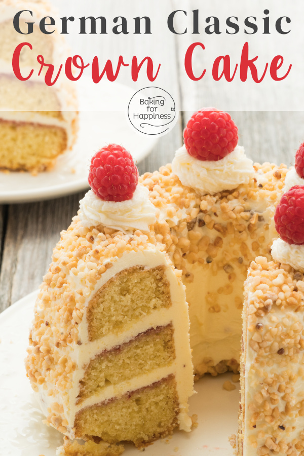 German Crown Cake (Frankfurter Kranz) with buttercream is delicious - with my recipe, it's guaranteed to succeed! A classic for any occasion!