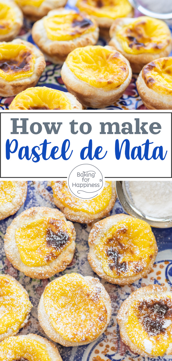 These Pastel de Nata taste absolutely heavenly! Try these Portuguese puff pastry tarts with delicious vanilla cream.