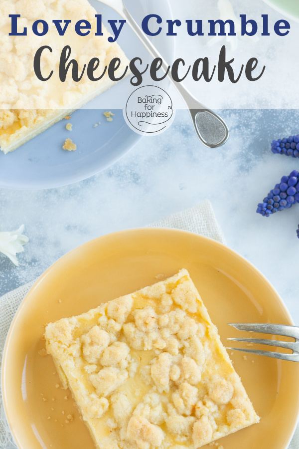 This crumble cheesecake with from the baking sheet will be crispy, moist, and creamy simultaneously. Simply a delicious combination!
