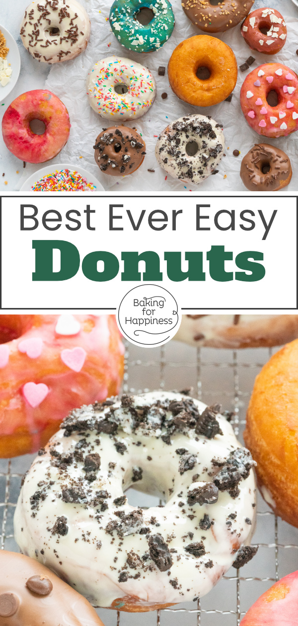 You're guaranteed to succeed with this easy donut recipe! Making your own donuts with yeast dough is fun and no problem at all!