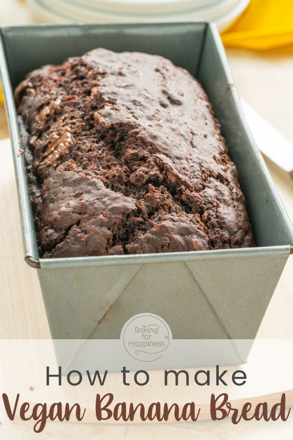 It's incredibly chocolatey and moist - even though this easy vegan chocolate banana bread doesn't use eggs, butter, milk, and co!