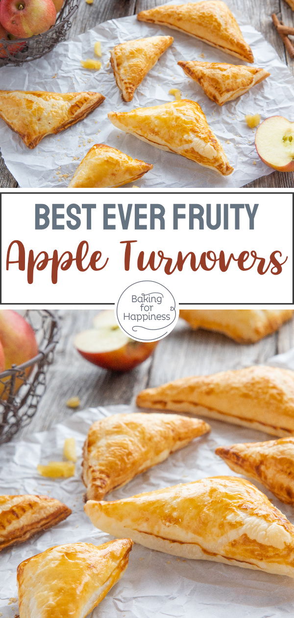 These quick apple turnovers with puff pastry taste just every time! Wonderfully tender, crispy, and buttery