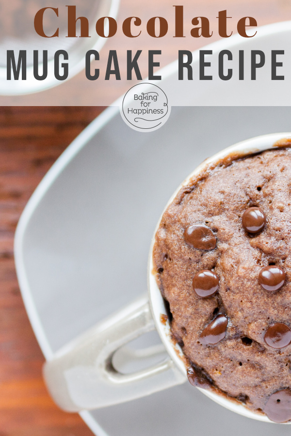 Easy recipe for microwaved chocolate mug cake that tastes awesome & is ready in just 5 minutes. A perfect snack!