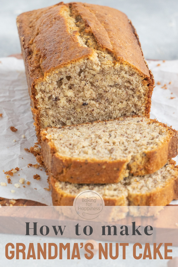 Delicious nut cake with ground hazelnuts that tastes anything but bland. The perfect easy recipe when you need it fast!