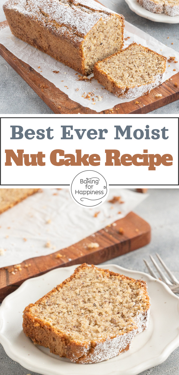 Delicious nut cake with ground hazelnuts that tastes anything but bland. The perfect easy recipe when you need it fast!
