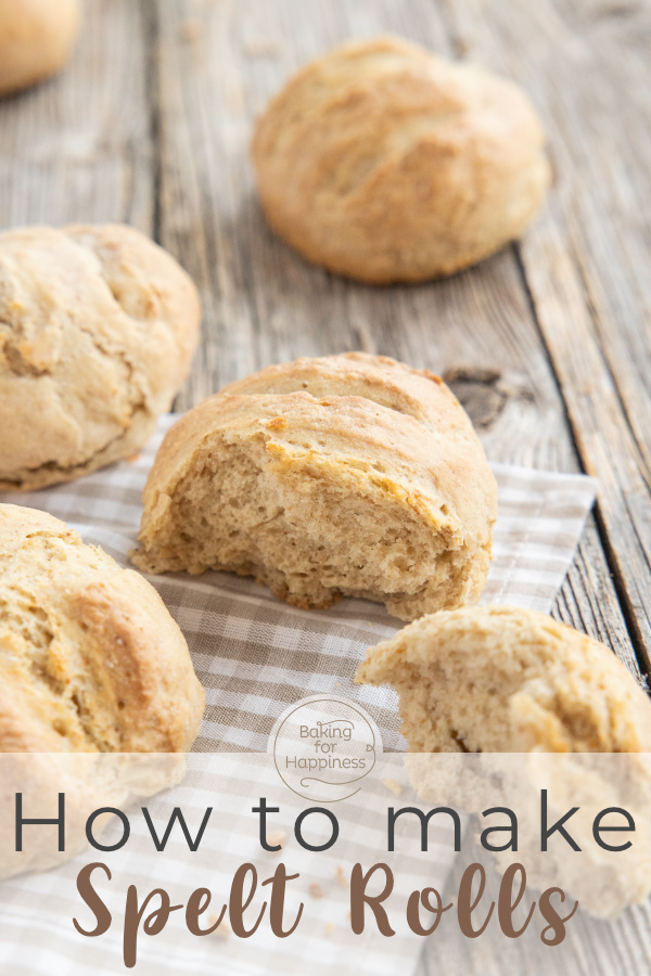 These spelt rolls with dry yeast are ready within an hour - including the rising time. A perfect last-minute recipe.