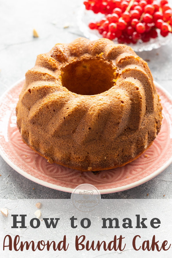 Wonderfully fluffy, moist almond bundt cake with vanilla, which is easy to bake and still makes a difference.