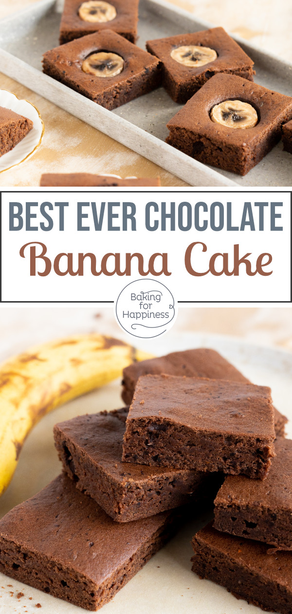This quick chocolate banana cake is perfect for children's birthdays and Co. Easy and, above all, simply delicious!