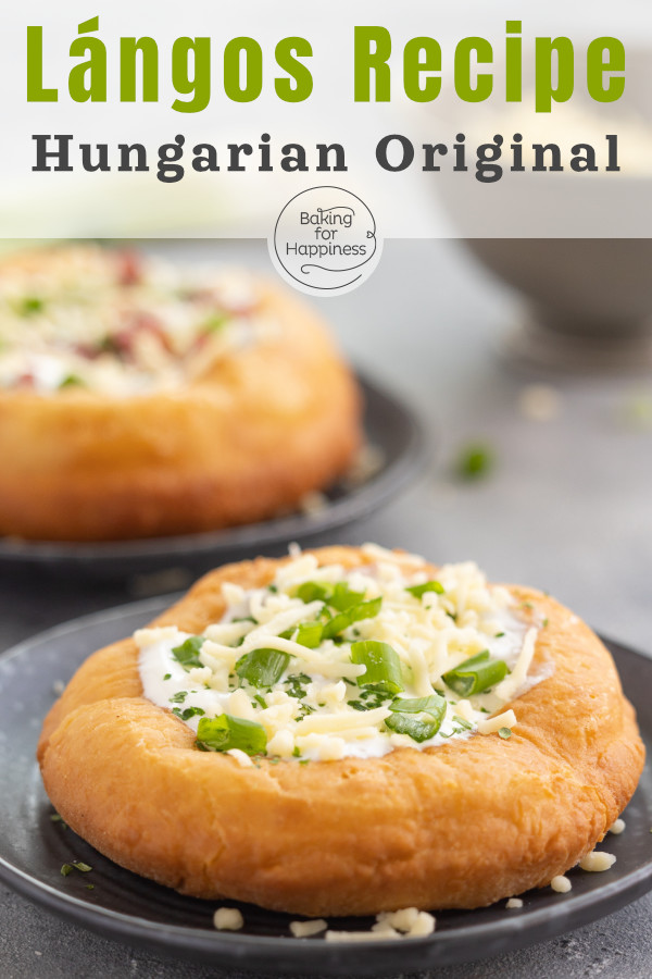 Hungarian lángos are a great savory snack. With this recipe, you can make lángos with yeast dough easily yourself in the future!