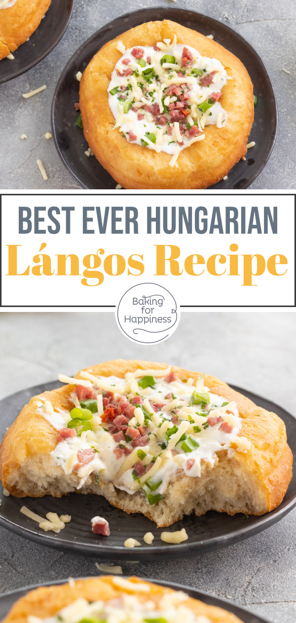 Hungarian lángos are a great savory snack. With this recipe, you can make lángos with yeast dough easily yourself in the future!