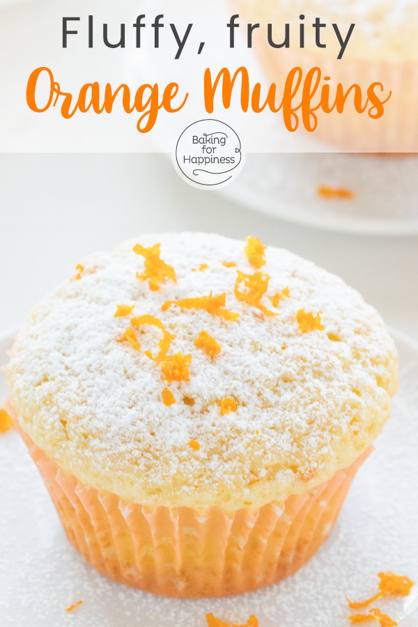 Quick, moist, delicious: these orange muffins combine many good things! Since the recipe with is simple, it's an great last-minute-pastry.