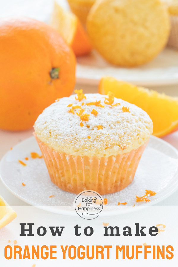 Quick, moist, delicious: these orange muffins combine many good things! Since the recipe with is simple, it's an great last-minute-pastry.