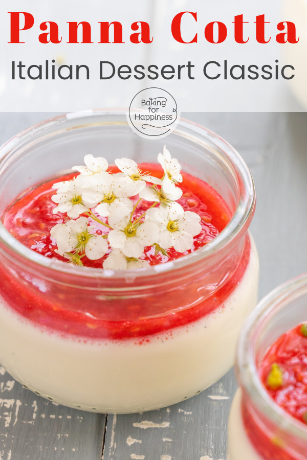Easy, quick basic recipe for original panna cotta from Italy: Super creamy and vanilla. Best to make right away!