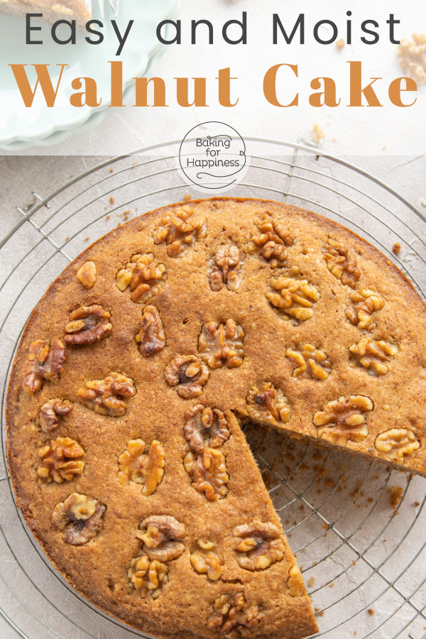 This super quick walnut cake is a great alternative to the alternative with hazelnuts. Easy, moist, super delicious!