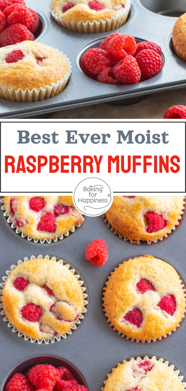 These raspberry muffins with almonds are the perfect last-minute pastry in spring and summer. Easy, fruity, delicious!