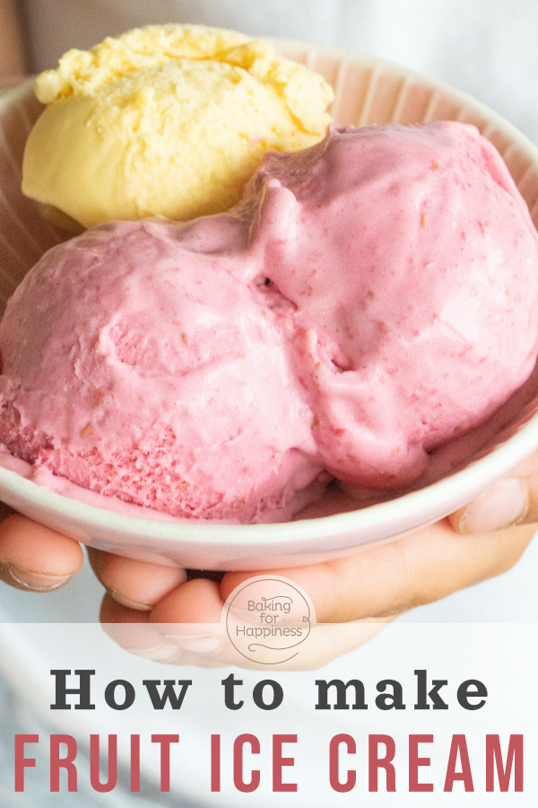 Making your own fruit ice cream is not difficult. Whether with berries or banana: With this basic recipe without egg, it works!