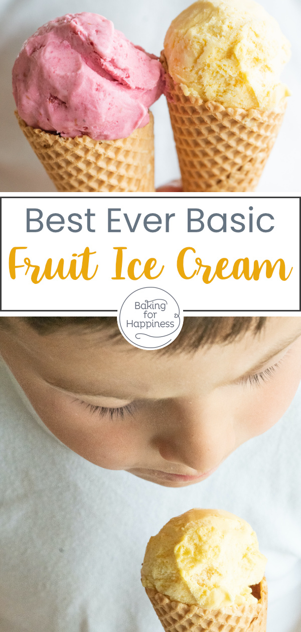 Making your own fruit ice cream is not difficult. Whether with berries or banana: With this basic recipe without egg, it works!