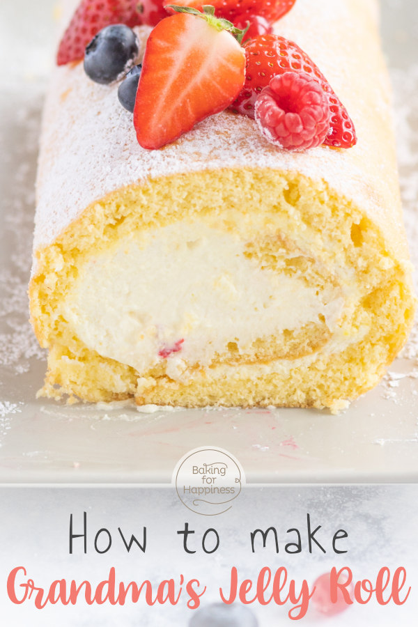 With this recipe, grandma's jelly roll is guaranteed to succeed. Perfect for beginners and with step-by-step instructions and lots of tips.