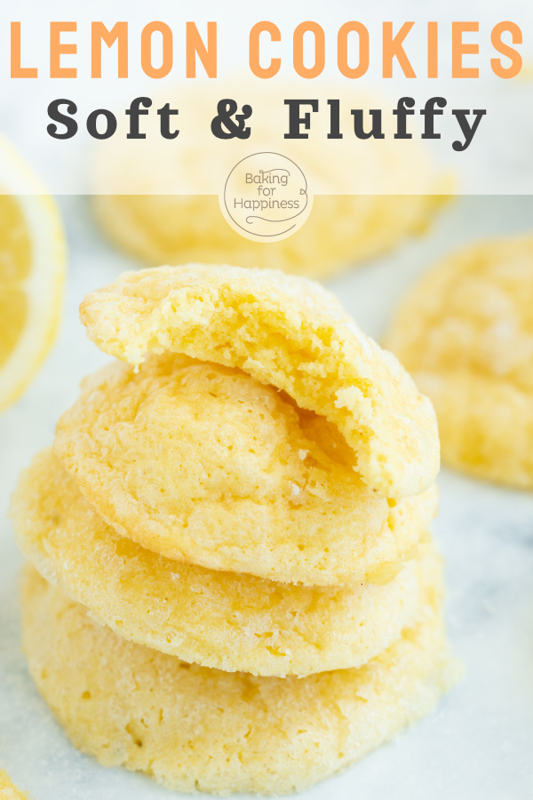 Soft, summer lemon cookies: these lemon cookies melt in your mouth! A great snack all year round.