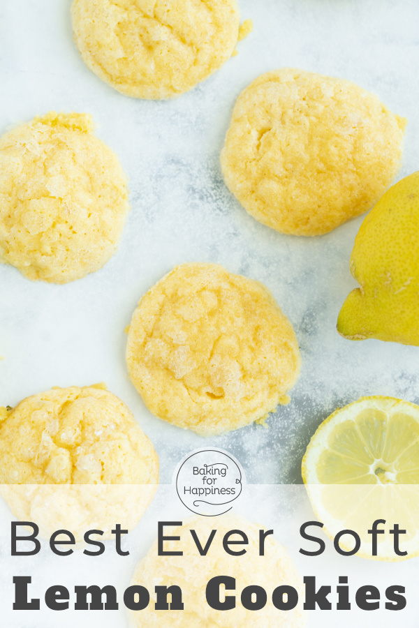 Soft, summer lemon cookies: these lemon cookies melt in your mouth! A great snack all year round.