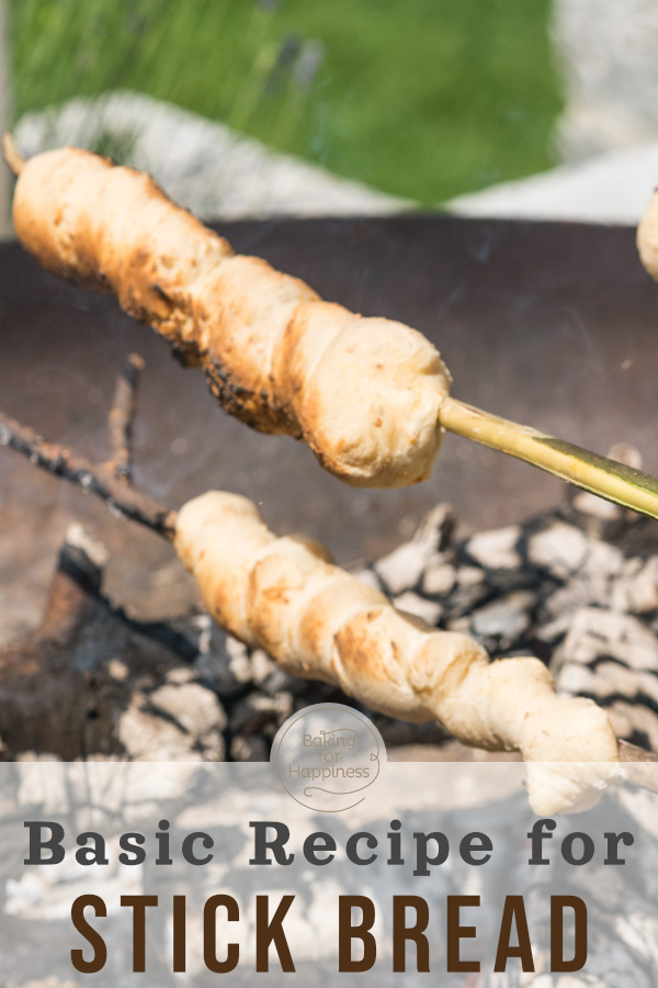 Easy and delicious recipe for stick bread with yeast dough. Not only for children a lot of fun, so it's best to bake right away!