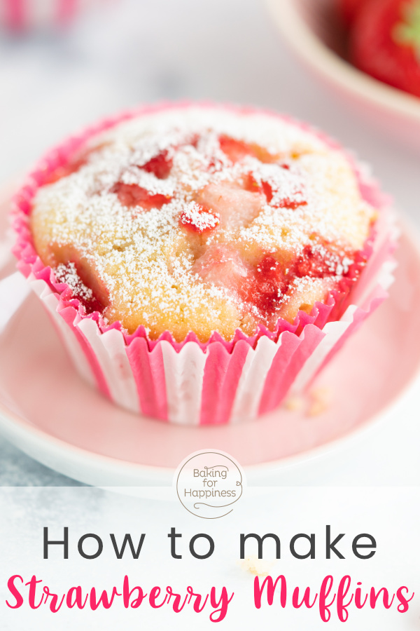 Delicious, simple strawberry muffins with white chocolate and buttermilk. Super juicy and made in a flash.