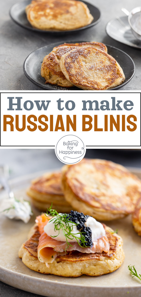 Russian blinis with dry yeast and buckwheat flour. If sweet or salty: You must bake the yeast dough pancakes!