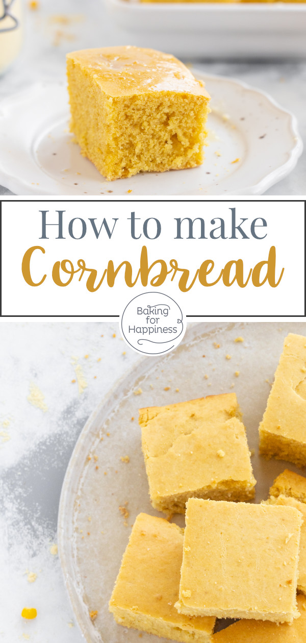 Lightning fast cornbread recipe without yeast that tastes great as a kind of sweet corn cake or as an accompaniment to savory dishes.